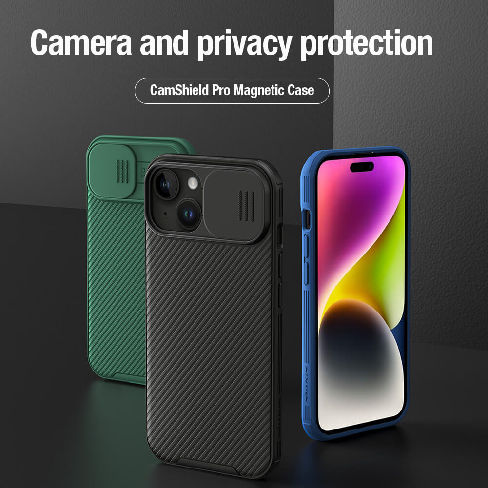 Чехол-крышка NILLKIN для Apple iPhone 15 Plus (iPhone 15+) 6.7 (2023) (серия CamShield Pro Magnetic case)